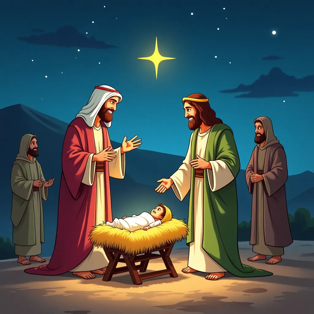 The Prophecy and Birth of Jesus

In Bethlehem, Micah foretold a ruler who would shepherd God’s people. This leader would bring peace, gather the scattered flock, and reign forever.

Jesus’ birth fulfilled this prophecy, as an angel appeared to Mary in Nazareth, and she gave birth in Bethlehem.

Wise men from the east followed a star to find the newborn king,